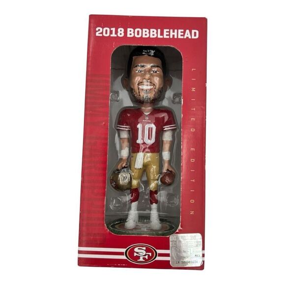 NWT Jimmy Garoppolo Football-NFL 2018 Bobblehead San Francisco 49ers - Picture 1 of 6
